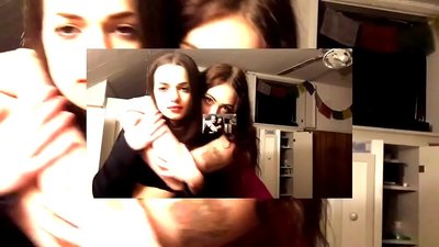Дві сексуальні брюнетки емоційні трусики залишаються сволочами вигадливою сукою